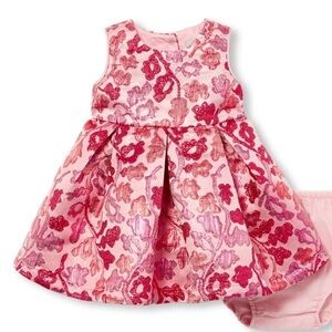 The Children’s Place
Girls Sleeveless Pink Metallic Woven Jacquard Dress 3T